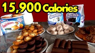 quotThe Sweetest Food Challenge in the History of Everquot Hostess Snack Challenge  Matt Stonie [upl. by Budding]