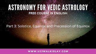 Part 3 Solstice Equinox and Precession of Equinox Astronomy for Vedic Astrology English Course by [upl. by Gillie]