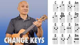 Play Songs in Different Keys  Ukulele Lesson [upl. by Notrub699]