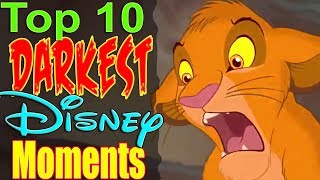 Top 10 Darkest Disney Movie Moments [upl. by Euh]