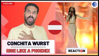 CONCHITA WURST mv “Rise Like a Phoenixquot REACTION  AUSTRIA 🇦🇹 EUROVISION 2014 [upl. by Azne706]