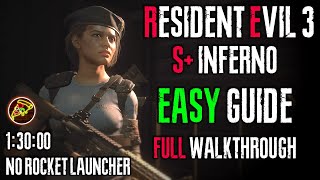 RESIDENT EVIL 3 REMAKE INFERNO S RANK GUIDE [upl. by Novad]