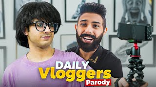 DAILY VLOGGERS PARODY 😘  CARRYMINATI [upl. by Ybreh177]