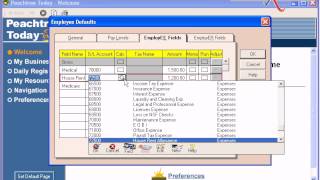 Learning Peachtree Accounting Part 5  Step 4 Default amp Employee Records [upl. by Anihs315]