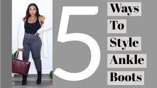 5 Ways to Style Ankle Booties [upl. by Airam]