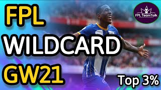 FPL WILDCARD GAMEWEEK 21  Fantasy Premier League tips 2324 [upl. by Atekin]