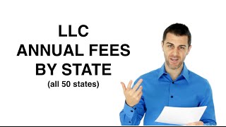 LLC Annual Fees by State [upl. by Elac]