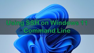 Using CMD to SSH from Windows 11 to Linux [upl. by Sekoorb]