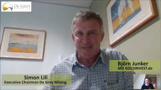 De Grey Mining im GOLDINVESTExklusivinterview [upl. by Leumek300]