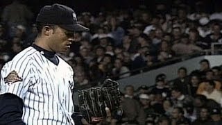 1996 WS Gm6 Rivera throws two scoreless innings [upl. by Ellerihs]