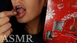 ASMR  eating advent calendar chocolate 🍫 🎄mini mukbang [upl. by Farrah]