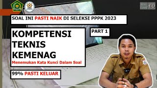 SOAL KOMPETENSI TEKNIS PPPK GURU KEMENAG 2023 [upl. by Andres160]