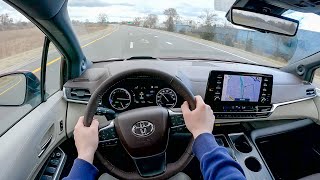 2022 Toyota Sienna Platinum  POV Test Drive Binaural Audio [upl. by Aldarcy796]