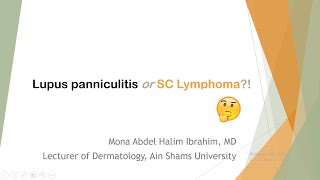 8 Lupus panniculitis or SC Lymphoma [upl. by Aiveneg]