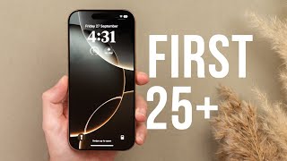 iPhone 16 Pro  First 25 Things To Do Tips amp Tricks [upl. by Llireva]