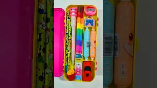 Ultimate Pencil Case With filling Stationery Geometry Box filling stationery pencilcase shorts [upl. by Otinauj]