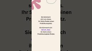 Verben mit Präposition und dass Satz Beispielsätze germanlevelb1  germangrammar  deutsch [upl. by Silecara648]