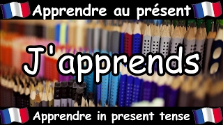 APPRENDRE To Learn Conjugation Song  Present Tense  French Conjugation  Le Verbe APPRENDRE [upl. by Kaja428]