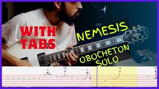 Nemesis  Obocheton Solo TAB  Guitar Lesson [upl. by Enylhsa]