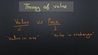 price vs value  how prices are determined  water  diamond paradox  marginalist economists [upl. by Ylahtan]