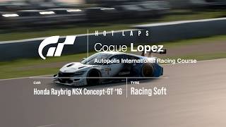 Autopolis Honda Raybrig NSX ConceptGT 16  HOT LAP  S1R8 [upl. by Idnat]