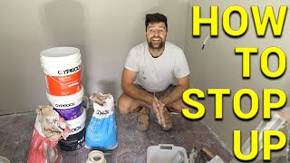 How to Stop Up Plaster  Drywall  Detailed DIY Tutorial for Beginners 4K [upl. by Oribel]