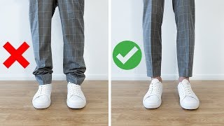 STYLINGTIPPS für MÄNNER ● Wie lang sollte meine Hose sein [upl. by Naashom]