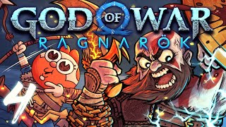 God of War Ragnarok HARD MODE Part 4  w The Completionist [upl. by Ahsinnek]