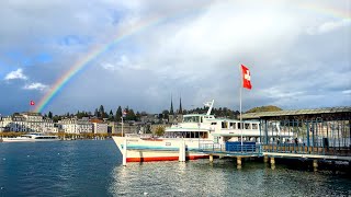 This is what Lucerne looks like in November 🇨🇭 Switzerland 4K [upl. by Kesia]