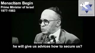 Menachem Begin talks about the Palestinian state [upl. by Torin]