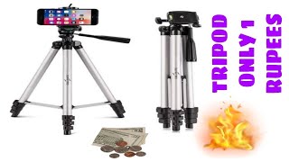 Cheap and Best budget tripod  Only  1 rupee  unboxing amp review  BNML CREATION [upl. by Aihsemat]