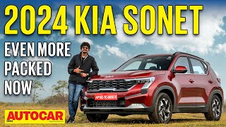 2024 Kia Sonet facelift review  Feature perfect  First Drive  Autocar India [upl. by Floro818]