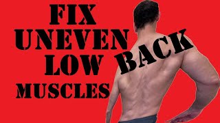 Fix Uneven Low Back Muscles  Strengthen Your Weak Side [upl. by Ilarrold]