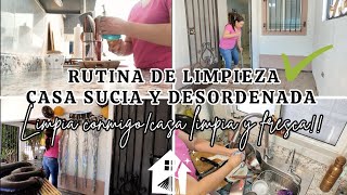 ✅✨Hogar SUCIO a Hogar IMPECABLE✨Limpiando mi casa pequeñaMotivación para limpiar mi casa [upl. by Meekah]