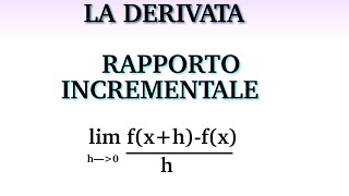 DERIVATA  definizione di RAPPORTO INCREMENTALE [upl. by Adnamas852]