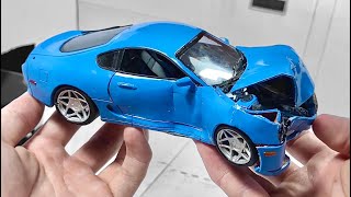 Unbelievable Crash Test Toyota Supra [upl. by Yerhpmuh417]