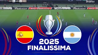 SPAIN vs ARGENTINA  FINALISSIMA 2025 FULL MATCH GAME [upl. by Eenat]