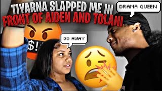 Tiayarna slapped me in front of Asmxlls amp Teeshanece IT WENT LEFT [upl. by Aynnat]