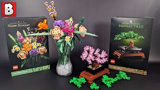 LEGO Flower Bouquet and Bonsai Tree Botanical Collection Full Review [upl. by Pelligrini]