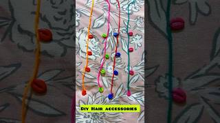 DIY HAIR ACCESSORIES trending art viralvideo navratri hairstyle [upl. by Borman144]