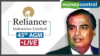 Reliance AGM 2022 Live  RILS 45th Annual General Meeting  Key Announcements [upl. by Aihsar]