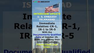 IR 1 CR 1 US Immigrant Visa Interview by US Embassy  ISL  Pakistan shorts usimmigrationshorts [upl. by Anaahs900]