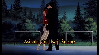 Neon Genesis Evangelion Episode 15  Misato and Kaji Scene  NJ  Getme Qal [upl. by Ahsiadal271]