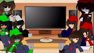 Maria Madness Cast React to fnf vs mario madness v2 Part 1 Fnf mod [upl. by Airehtfele270]