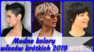 Top 20 💓 modne kolory włosów krótkich 2019 [upl. by Schmeltzer]