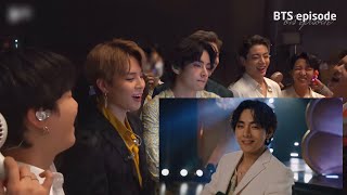 방탄소년단 BTS reaction to Taehyung’s Wink and Grammy 2021 ‘Dynamite’ Performance [upl. by Onailerua]