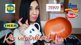 Kisebb vásárlások Szeptemberben  Food Haul  Ikea  Dm  Rossmann  Tedi  Pepco  Tesco HAUL 🛍️ [upl. by Eadith535]