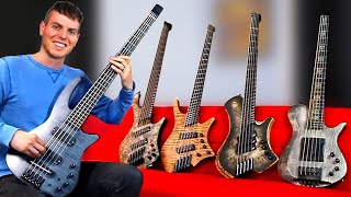 HEADLESS BASS BATTLE  Kiesel Overload Strandberg Ibanez NS Design [upl. by Liek]