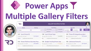 PowerApps Multiple Filters on Gallery [upl. by Karol]