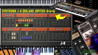 IK Multimedia Syntronik J8 Synth Based On ROLAND JUPITER8 6 4 Synthesizers Sound Demo [upl. by Enamrahs202]